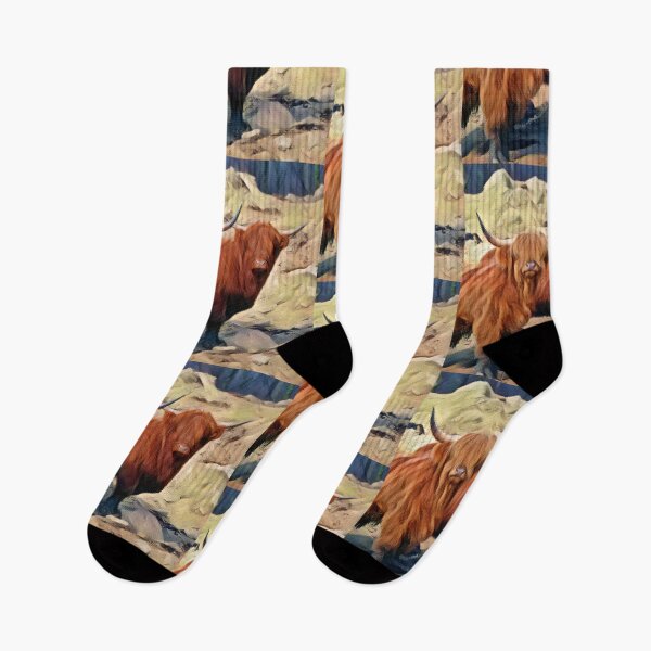 Item preview, Funny Curious Highland Cows Looking right at you designed and sold by FarmsteadAcers.