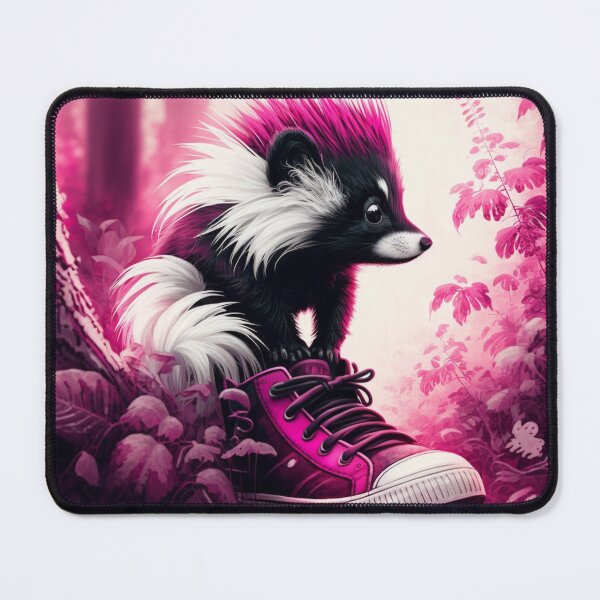 Item preview, Quirky Magenta Skunk designed and sold by TheArtfulAllie.