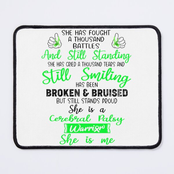 Item preview, Cerebral Palsy Warrior SHE IS ME - Support Cerebral Palsy Fighter Gifts designed and sold by Berriosly.