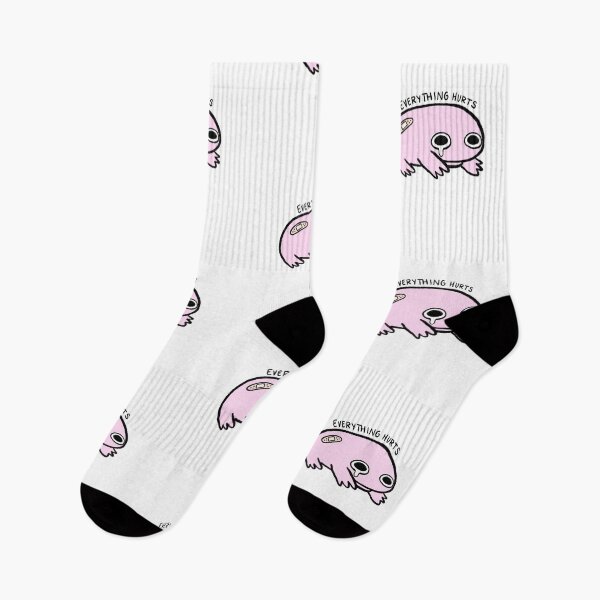 Item preview, Everything Hurts | Crying Pink Frog with Bandage designed and sold by iristocat.