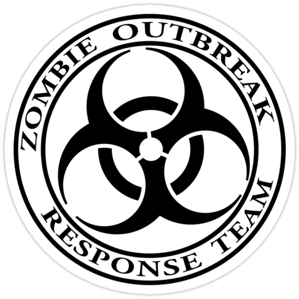 "Zombie Outbreak Response Team - light" Stickers by ianscott76 | Redbubble