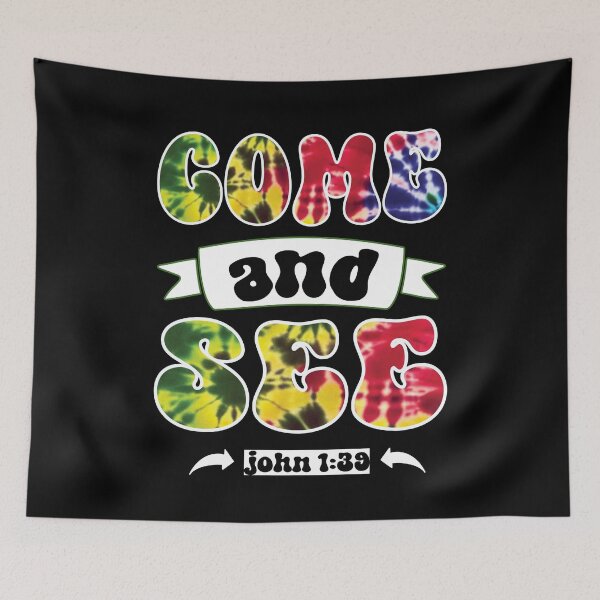 Item preview, COME AND SEE JOHN 1:39 CHRISTIAN JESUS WORDS designed and sold by ittybittyowl.