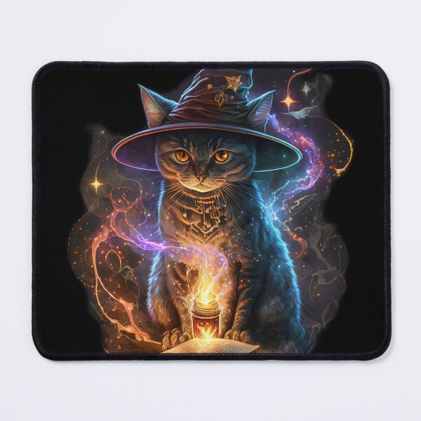 Item preview, Mystical Wizard Cat With Hat designed and sold by 9LivesCats.