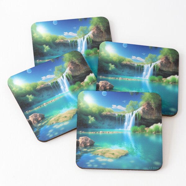 Item preview, Beautiful  Paradise Lagoon Print designed and sold by UbeeU-Pixels.