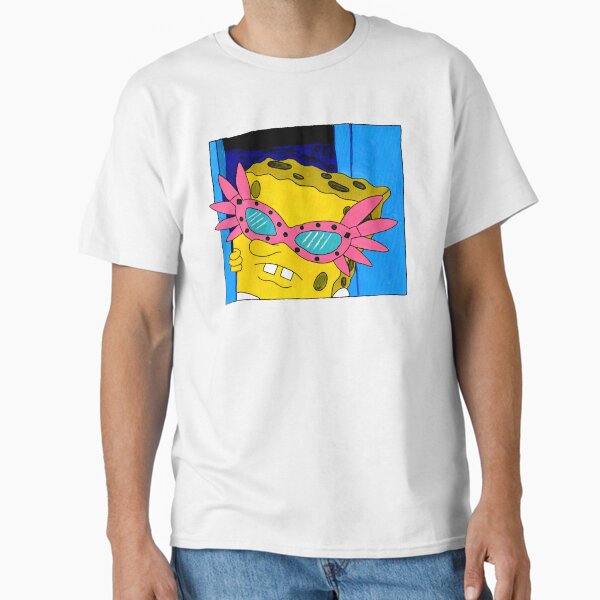 Vista previa del artículo con la obra «Peek-a-boo Bob Esponja con gafas maravillosas», diseñado y vendido por TheDizzyFox.