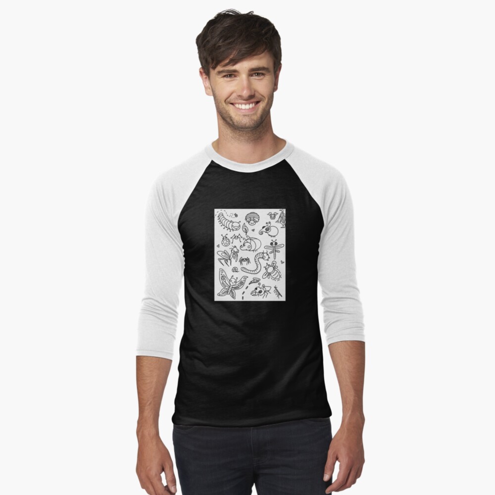 Item preview, Baseball ¾ Sleeve T-Shirt designed and sold by plotDriving-NPC.