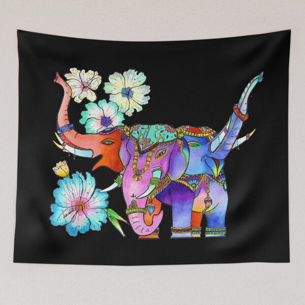 Item preview, The Peaceful Protectors - AIRAVATA x PRIMROSE (Hand-drawn Design) designed and sold by lilireal  studio.