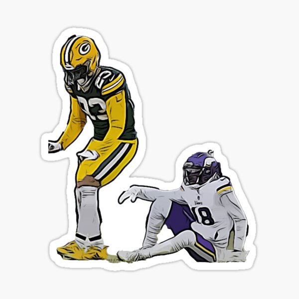 Justin Jefferson Minnesota Vikings Vinyl Sticker Griddy white -   Hong  Kong