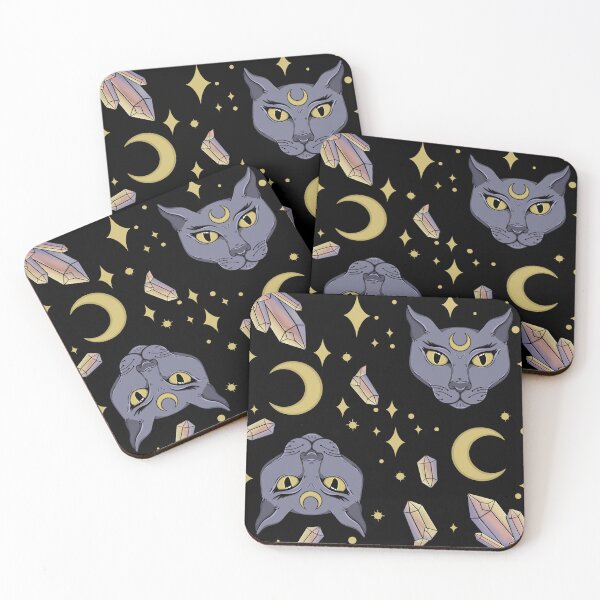 Item preview, Mystical Cat Pattern designed and sold by Sugar Serpent.