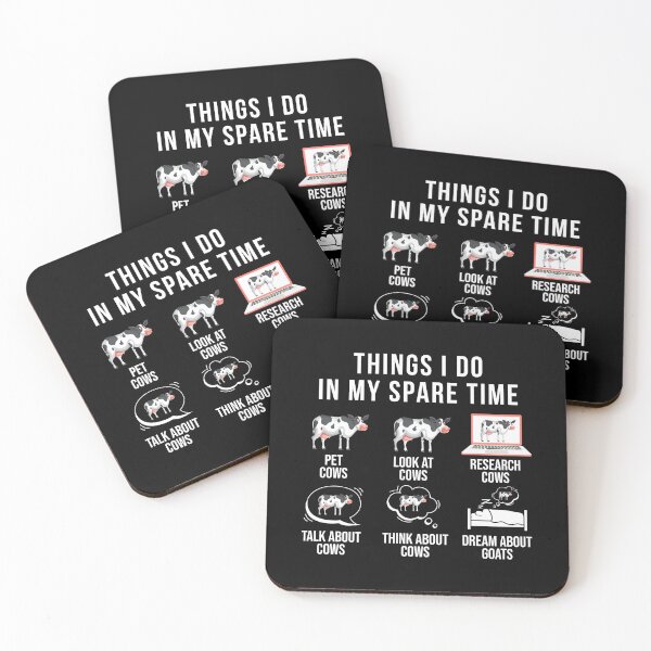 Item preview, Things I Do In My Spare Time - Funny Cow Lovers Gift designed and sold by Creative Angel.