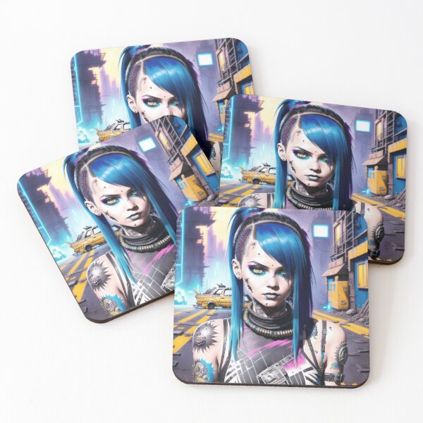 Item preview, Inkpunk girl artwork 46 designed and sold by PunkerLazar.