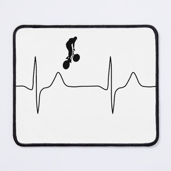 Item preview, My heart beats for BMX, light background designed and sold by Jeeb-Arts.
