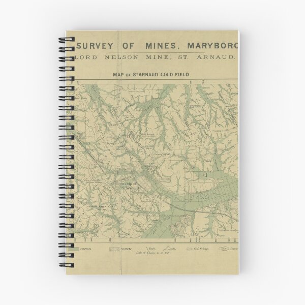 Item preview, Vintage Map of St Arnaud Gold Field, Victoria, Australia, 1901 designed and sold by The-Hist-Image.