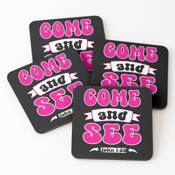 Item preview, COME AND SEE JOHN 1:39 CHRISTIAN JESUS WORDS designed and sold by ittybittyowl.