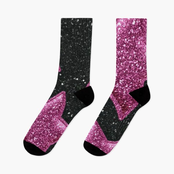 Item preview, Shiny black & pink stars designed and sold by nataliabrito.