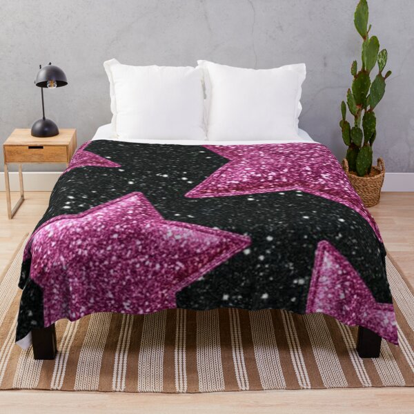 Item preview, Shiny black & pink stars designed and sold by nataliabrito.