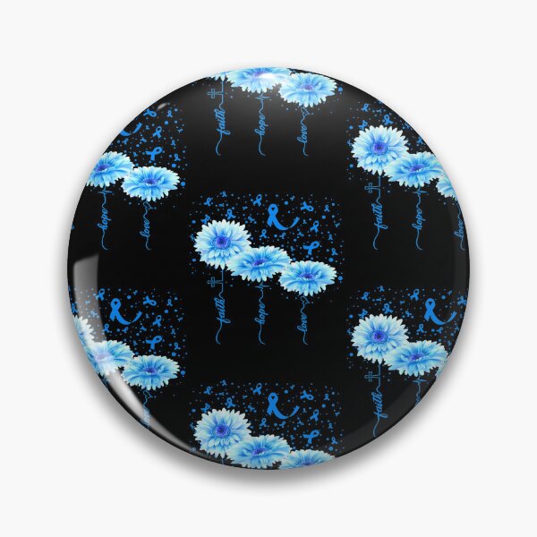 Item preview, Faith Hope Love Blue Daisy Flower Colon Cancer Cancer designed and sold by Melanies16.