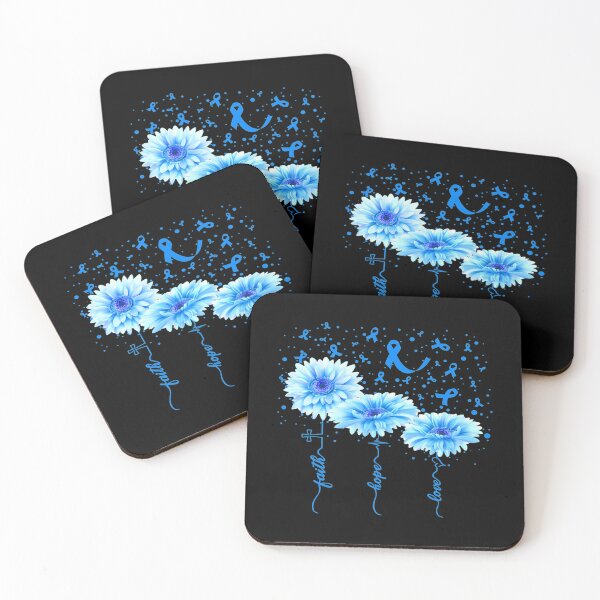 Item preview, Faith Hope Love Blue Daisy Flower Colon Cancer Cancer designed and sold by Melanies16.