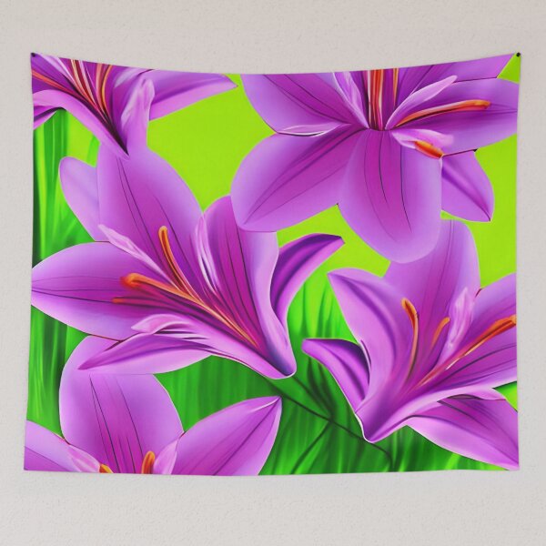 Item preview, Purple lily flower designed and sold by gramizzia.