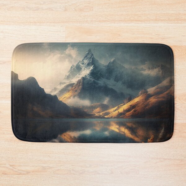 Item preview, Misty Mountain Lake  designed and sold by UbeeU-Pixels.