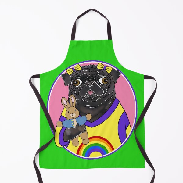 Item preview, Squishy Brindle Pug with Peter Rabbit designed and sold by FivePugs.