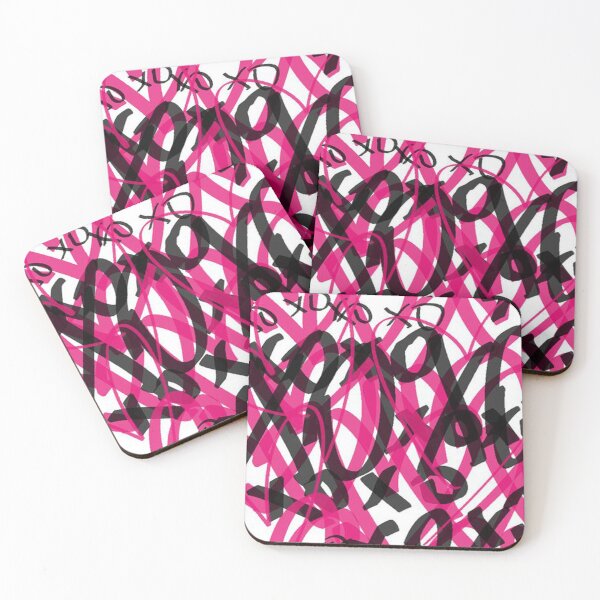 Item preview, xoxo Illustration black & pink designed and sold by nataliabrito.
