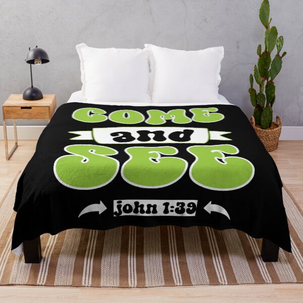 Item preview, COME AND SEE JOHN 1:39 CHRISTIAN JESUS WORDS designed and sold by ittybittyowl.
