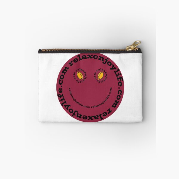 Item preview, RelaxEnjoyLife.com Smile Red Face with Black Text Yellow Football designed and sold by RelaxEnjoyLife.