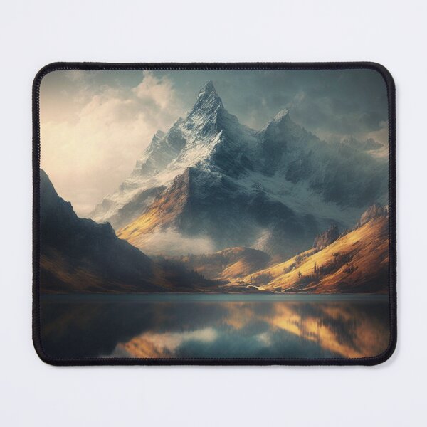 Item preview, Misty Mountain Lake designed and sold by UbeeU-Pixels.