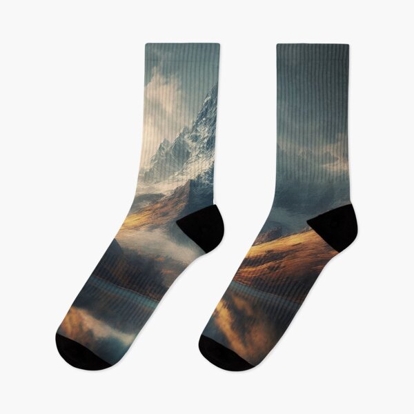 Item preview, Misty Mountain Lake  designed and sold by UbeeU-Pixels.