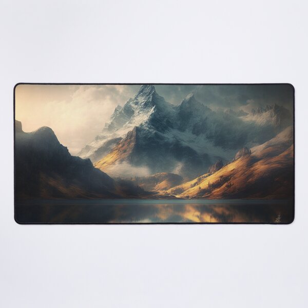 Item preview, Misty Mountain Lake designed and sold by UbeeU-Pixels.