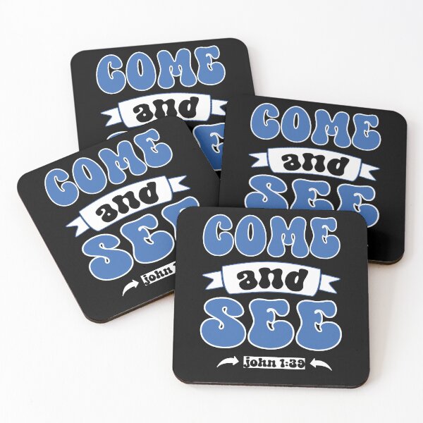 Item preview, COME AND SEE JOHN 1:39 CHRISTIAN JESUS WORDS designed and sold by ittybittyowl.