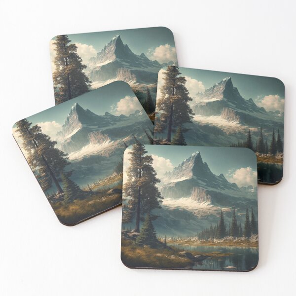 Item preview, Forest Mountain Art designed and sold by UbeeU-Pixels.