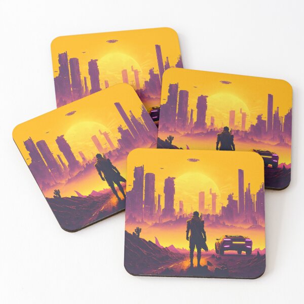 Item preview, Synthwave Mouse Mat Desk Mat for Gaming  designed and sold by Sk00ma.