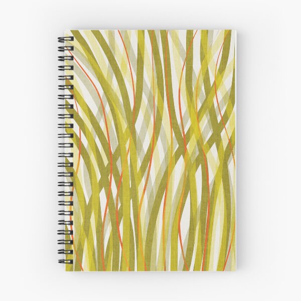 Item preview, Curved Lines Green Orange designed and sold by FAROSSTUDIO.