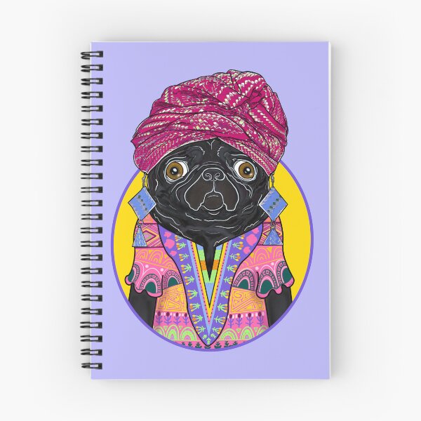 Item preview, Squishy Black Pug with African Vibes designed and sold by FivePugs.