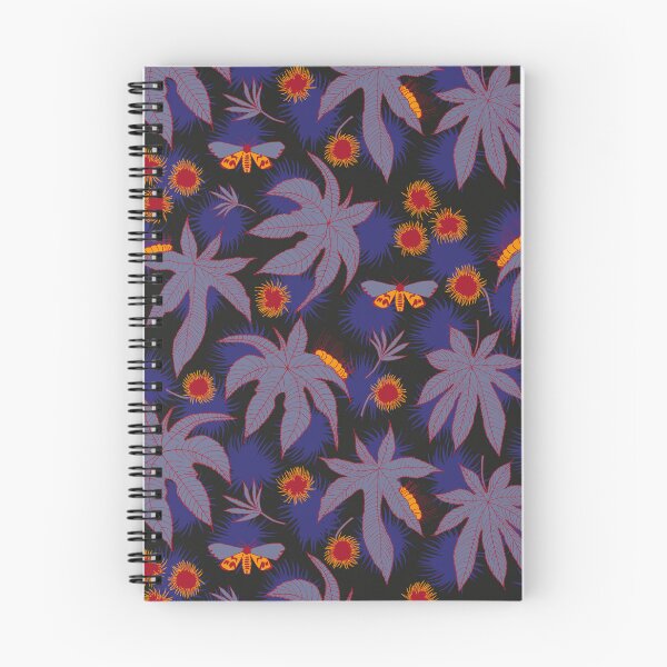 Item preview, ricinus and moths - purple designed and sold by kobyakov.