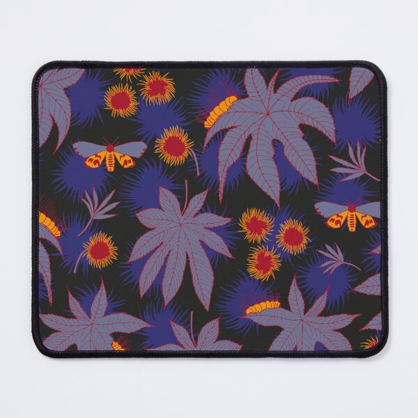 Item preview, ricinus and moths - purple designed and sold by kobyakov.