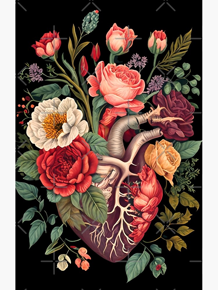 Illustrazione artistiche, Floral heart