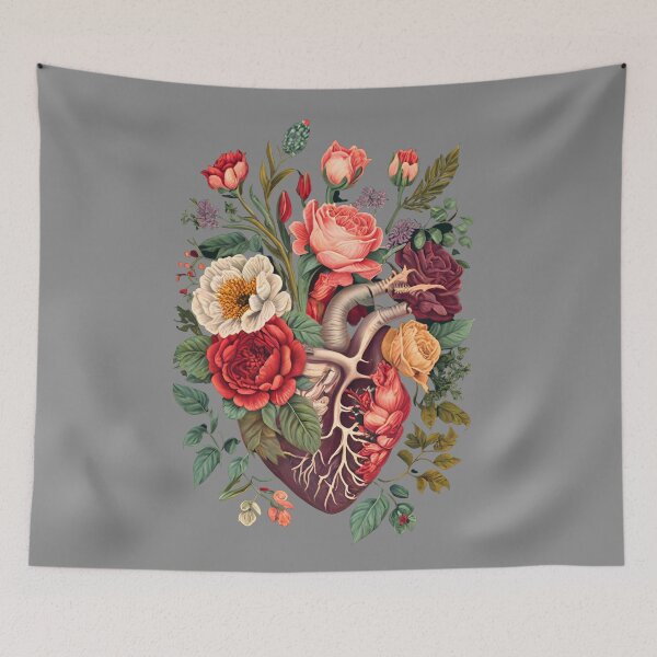 Item preview, Anatomical Heart Floral Heart designed and sold by Oussamamehenni.