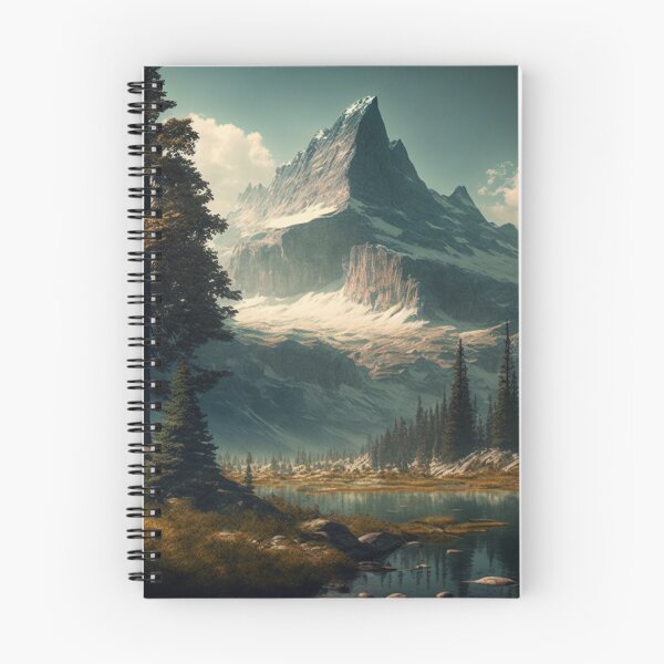 Item preview, bosque montaña arte designed and sold by UbeeU-Pixels.