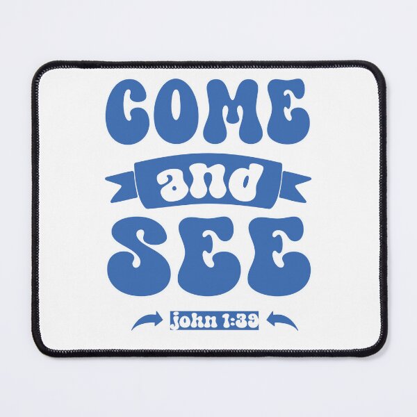 Item preview, COME AND SEE JOHN 1:39 CHRISTIAN JESUS WORDS designed and sold by ittybittyowl.