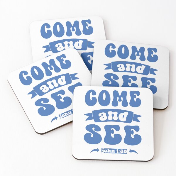 Item preview, COME AND SEE JOHN 1:39 CHRISTIAN JESUS WORDS designed and sold by ittybittyowl.