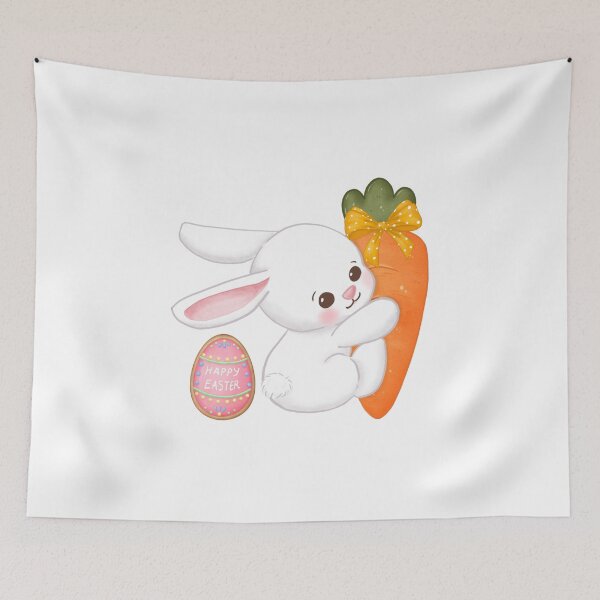 Item preview, Cute Easter Bunny with  Carrot designed and sold by silviaol.