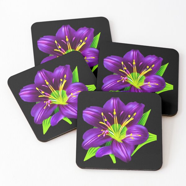 Item preview, Purple lily flower designed and sold by gramizzia.