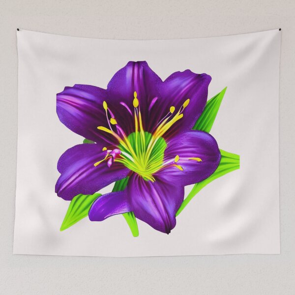 Item preview, Purple lily flower designed and sold by gramizzia.