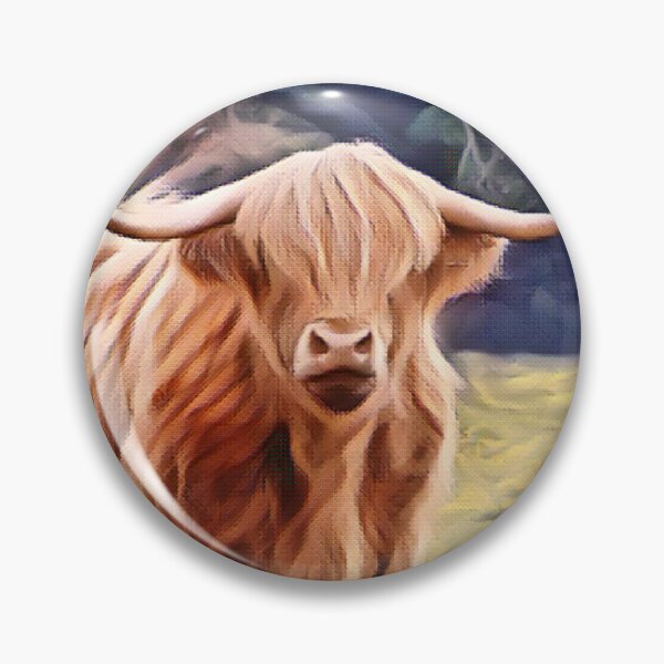 Item preview, Harry Brown Highland Cow Long horned designed and sold by FarmsteadAcers.