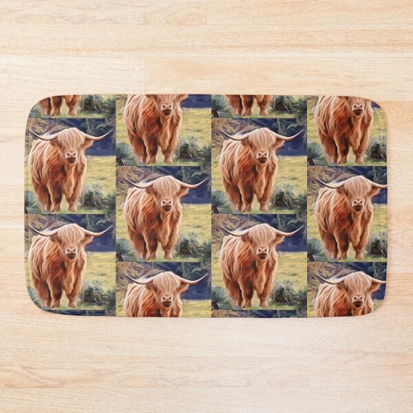 Item preview, Harry Brown Highland Cow Long horned designed and sold by FarmsteadAcers.