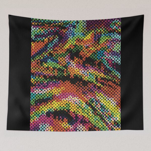 Item preview, Colorful halftone abstract painting designed and sold by marina63.