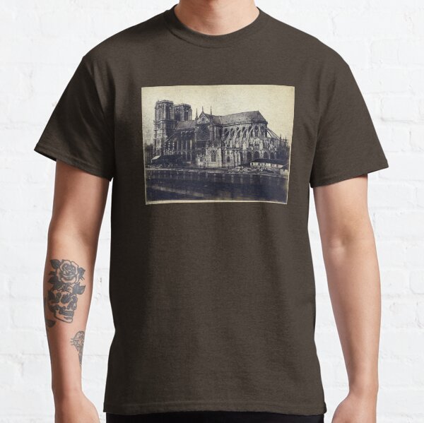 Notre Dame Cathedral 1850 - 1859 Paris France Photograph Classic T-Shirt